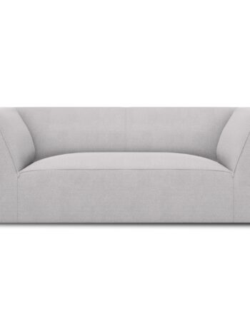 Micadoni Ruby Sofa Sæder Grå Stof Sort Plast