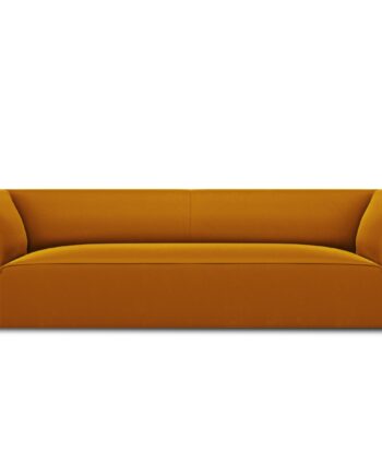 Micadoni Ruby Sofa Sæder Gul Fløjl Sort Plast