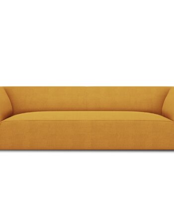 Micadoni Ruby Sofa Sæder Gul Stof Sort Plast