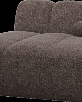 Modulsofa Woood Mojo Chaiselong Højre Brun Valley Chenille 284x160 Justerbare Armlæn