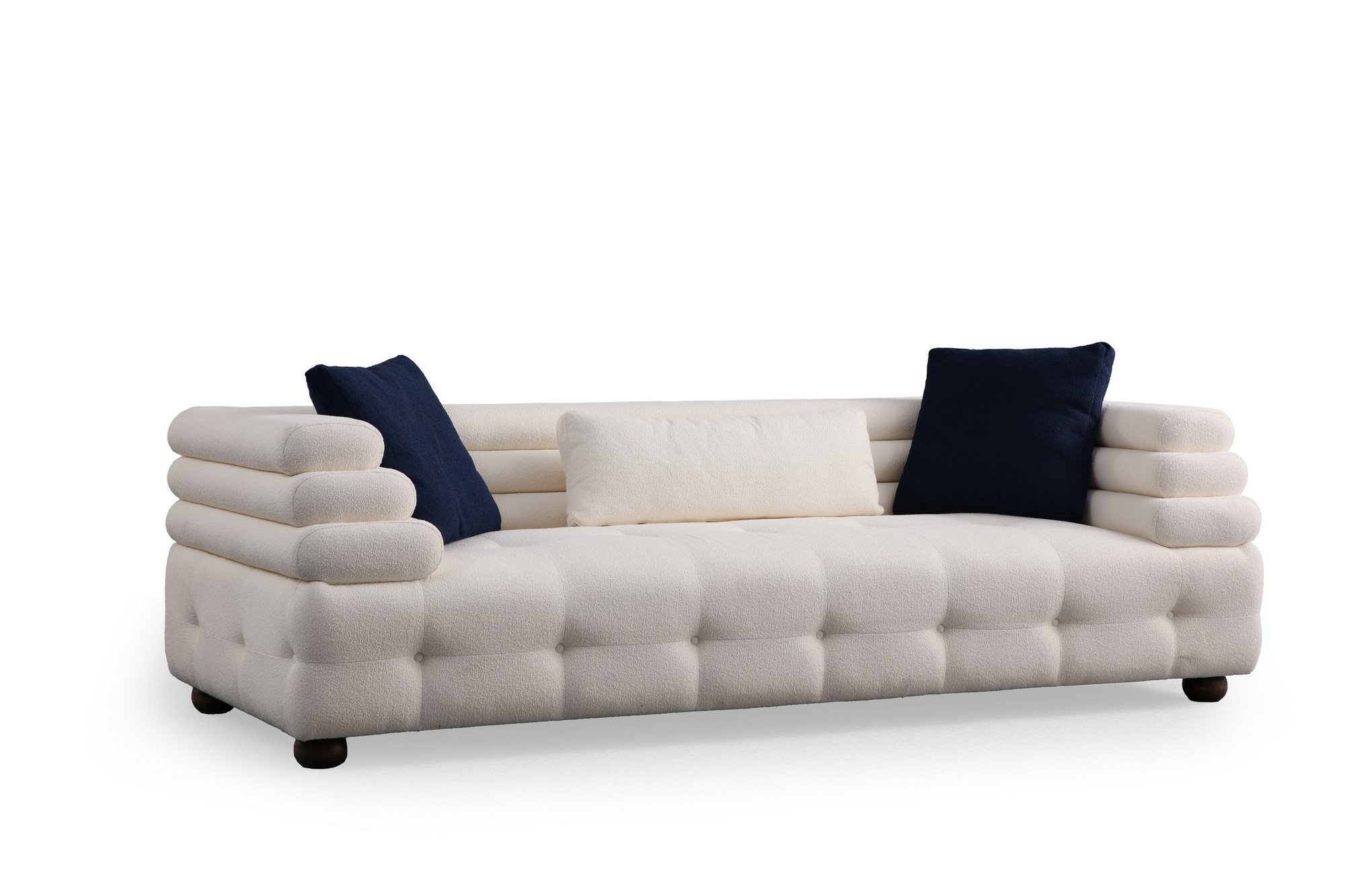 Nordvrk Boston Pers Sofa Hvid Polyester