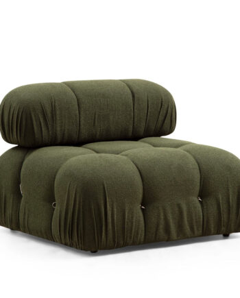 Nordvrk Bubble Pers Modul Sofa Grøn Polyester Sort Plast