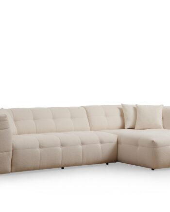 Nordvrk Cady Pers Hjørnesofa Højre Beige Polyester