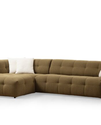 Nordvrk Cady Pers Venstre Hjørnesofa Khaki Polyester