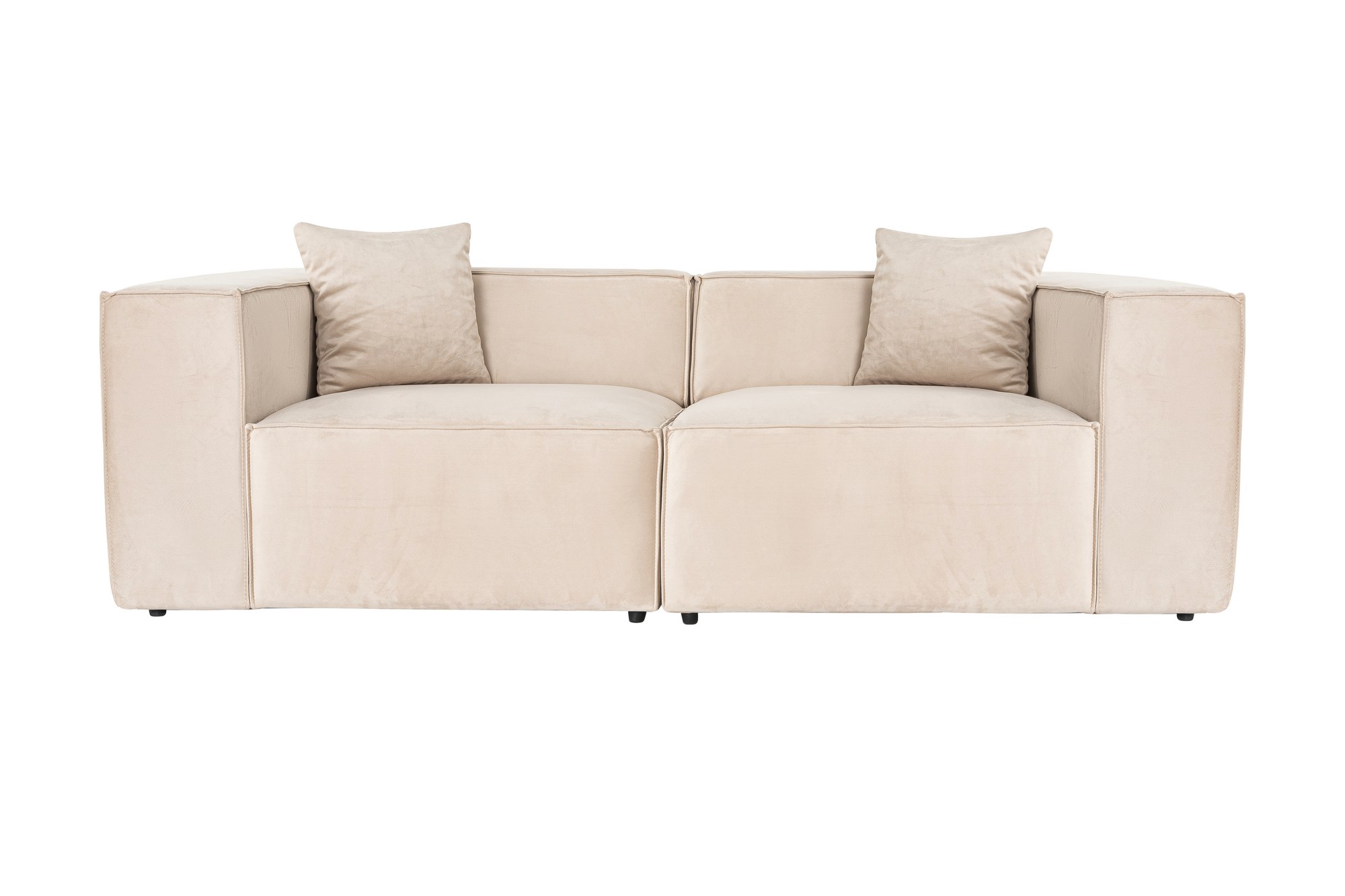 Nordvrk Lora Pers Sofa Puder Creme Stof Plastik