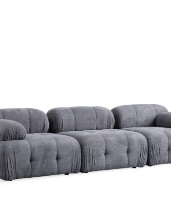 Nordvrk Petite Pers Sofa Grå Polyester Sort Plastik