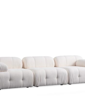 Nordvrk Petite Pers Sofa Hvid Polyester Sort Plastik