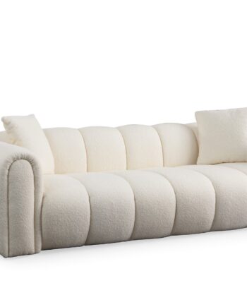 Nordvrk Puffy Pers Sofa Hvid Polyester