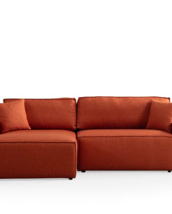 Nordvrk Rlo Venstre Hjørnesofa Opbevaring Orange Polyester