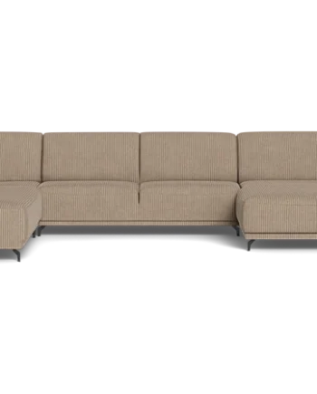 Ohio Sofa Med Chaiselong Open End Brun :372