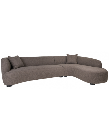 Pandora Højrevendt Chaiselong Sofa Boucl Polyester 320 110 220 Brun