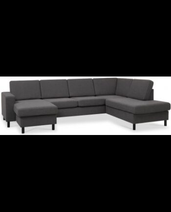 Panset Sofa Polyester B295 D197 Sort Antracit