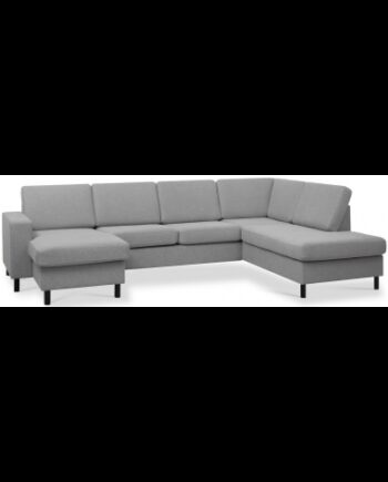 Panset Sofa Polyester B295 D197 Sort Grå
