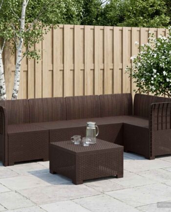 Personers Havemøbel Sofa Rattan Look Brun
