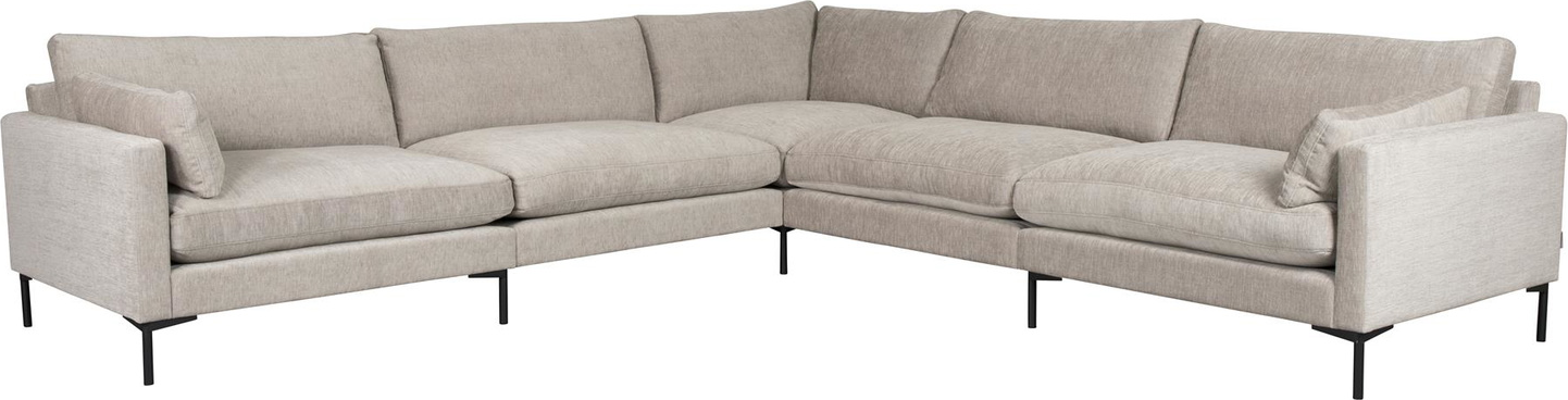 Personers Hjørnesofa Sofa Zuiver Summer Lysgråt Stof