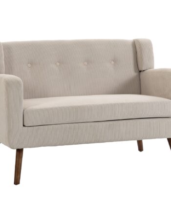 Personers Sofa 118 Lille Sofa Med Fløjlslook Beige