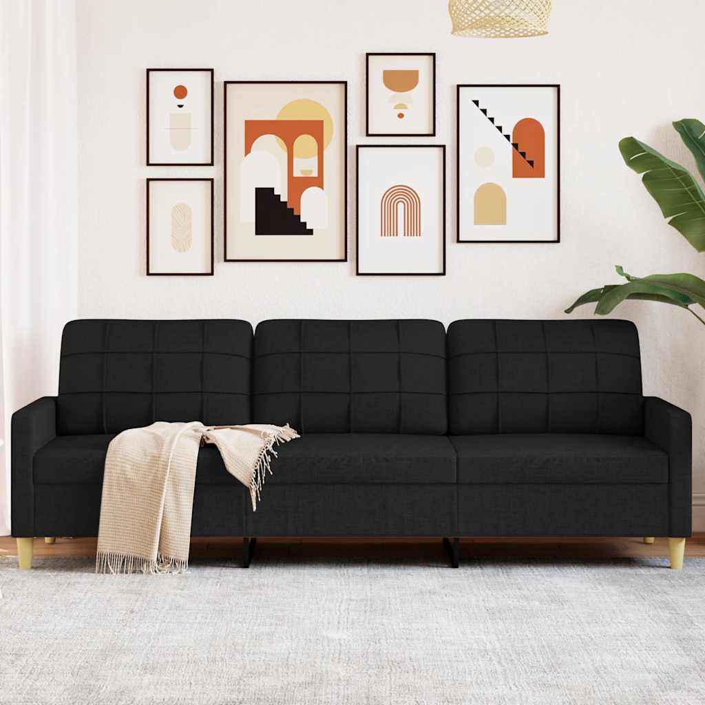 Personers Sofa 210 Stof Sort