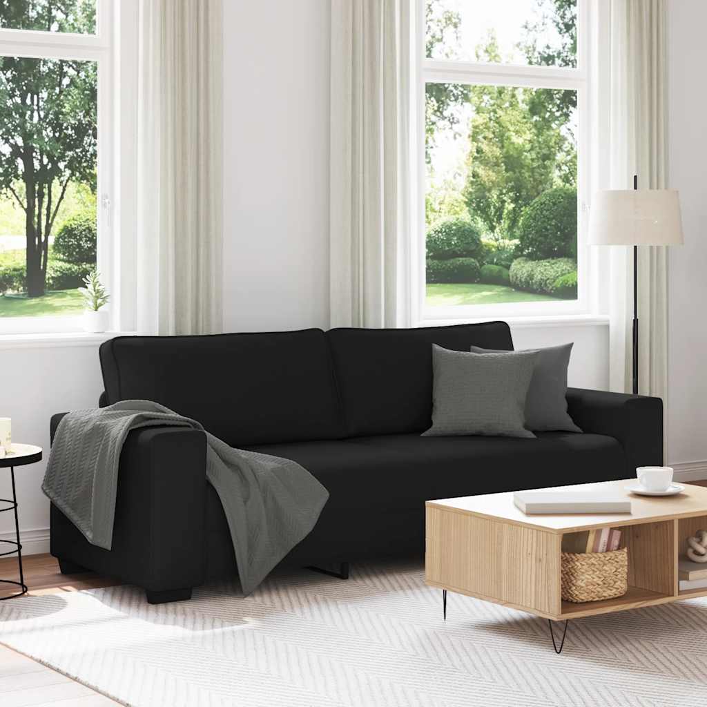 Personers Sofa 220x77x82 Stof Sort