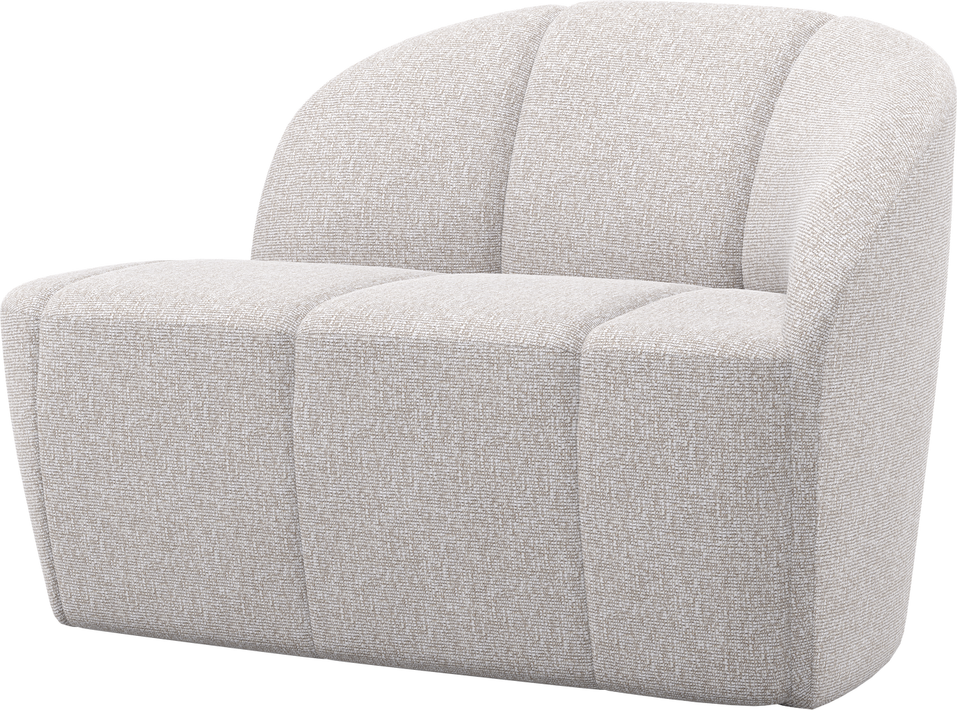 Personers Sofa Bænk Woood Mojo Højre Boucl Ecru H73 B112 D77