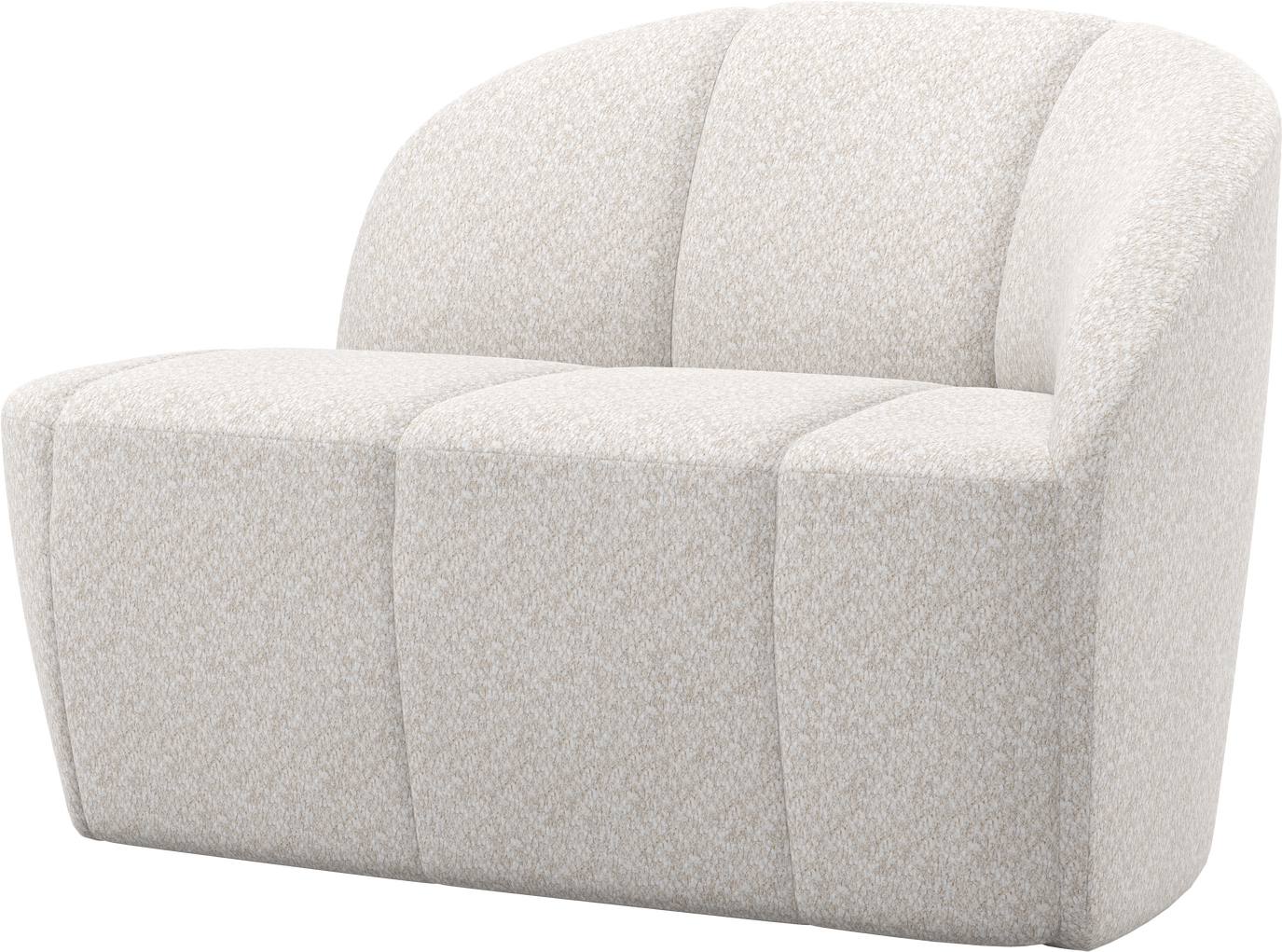 Personers Sofa Bænk Woood Mojo Højre Ecru Chenille 100 Polyester H73 B112 D77