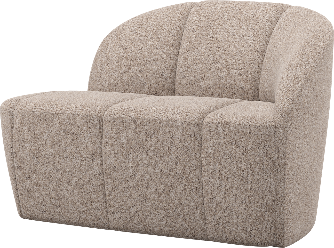 Personers Sofa Bænk Woood Mojo Højre Mørk Sand Chenille B112