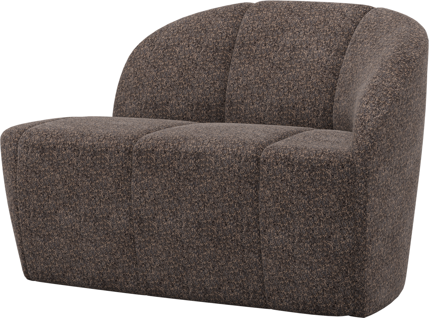 Personers Sofa Bænk Woood Mojo Højrevendt Brun Valley Chenille 73x112x77 100 Polyester