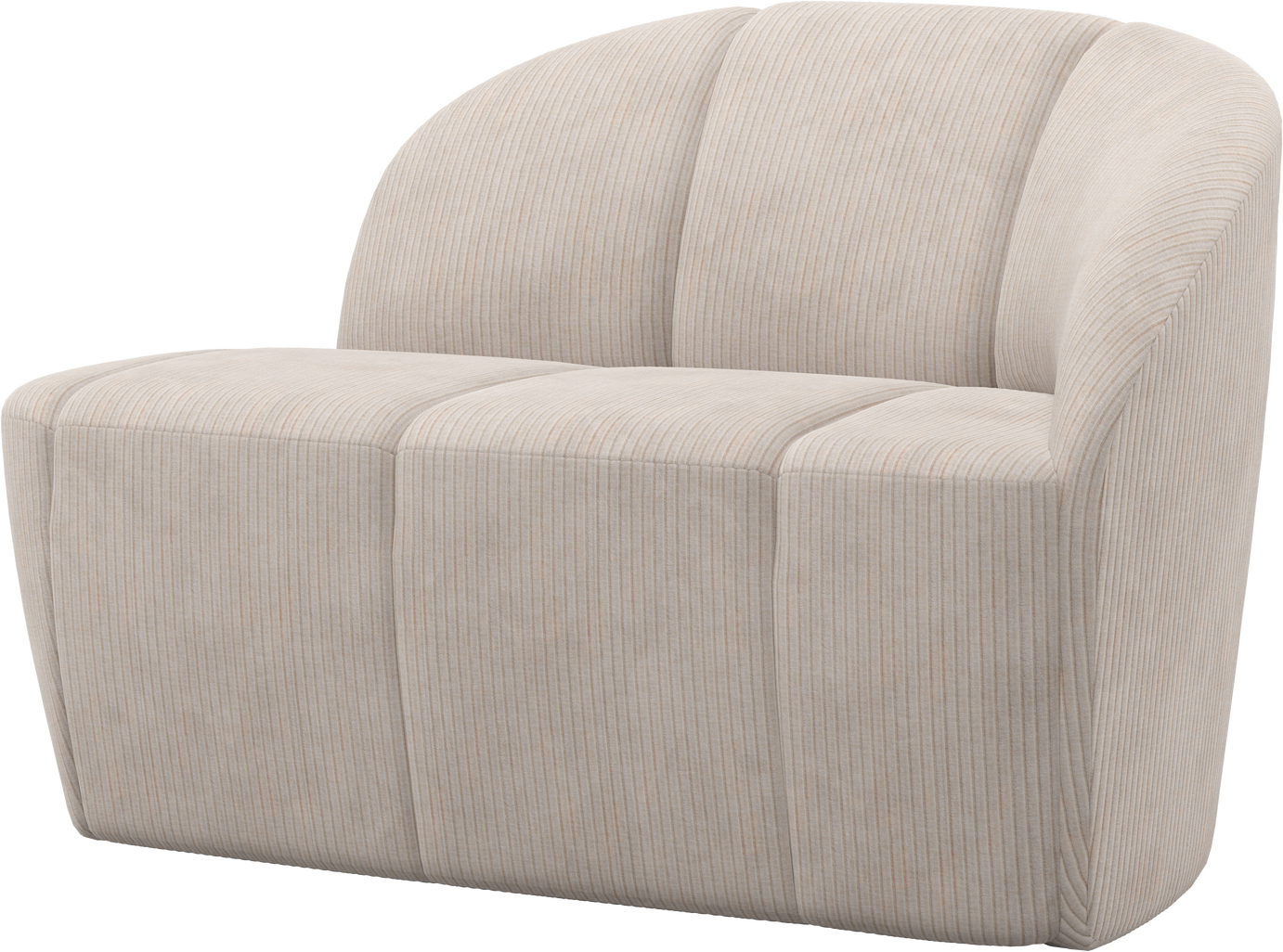 Personers Sofa Bænk Woood Mojo Højrevendt Ecru Ribstof Jacquard H73xb112xd77