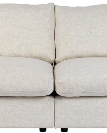 Personers Sofa Couch Zuiver Sense Sølvgråt Stof 266113 Slidstærkt Betræk   Siddekomfort
