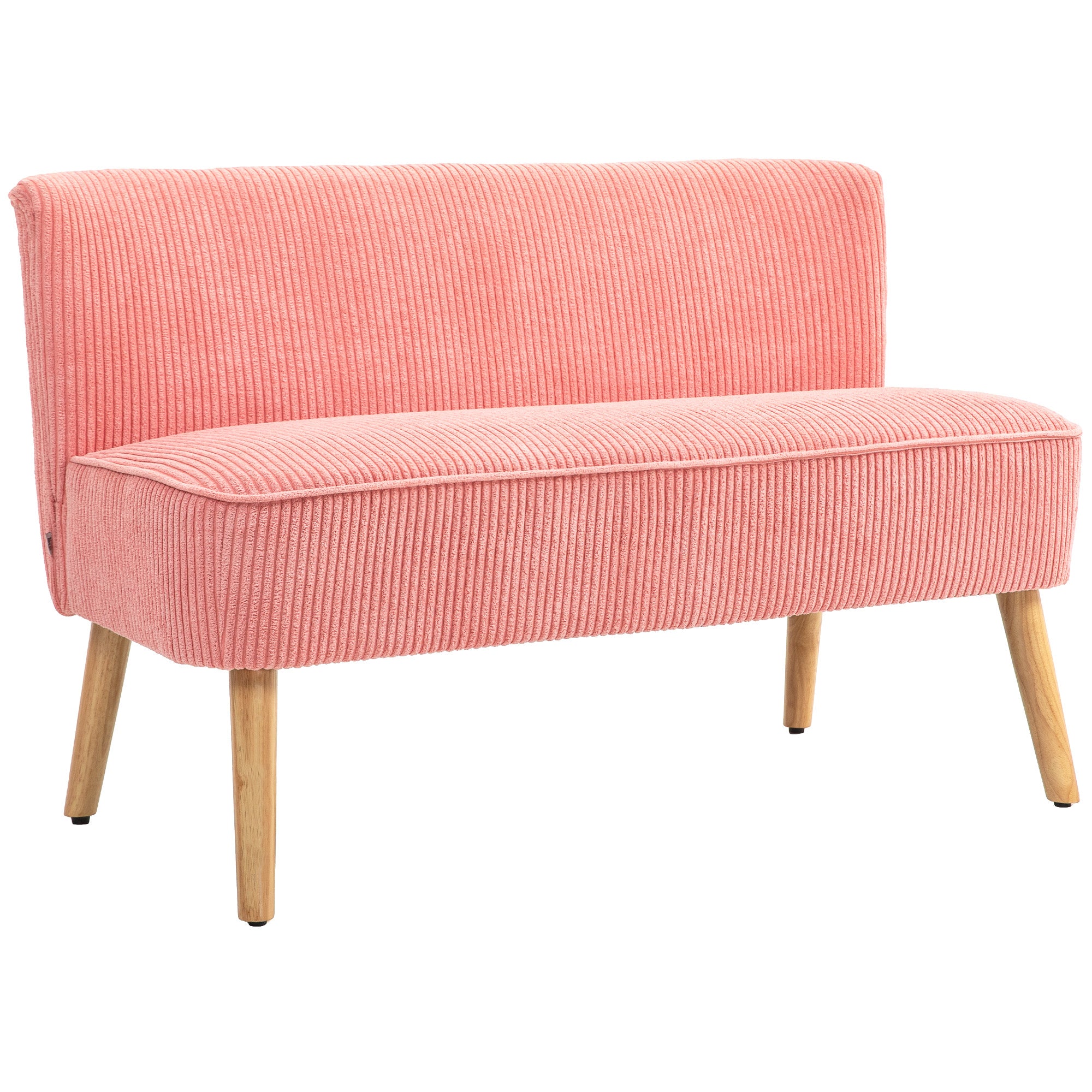 Personers Sofa Elegant Skandinavisk Design Massivt Træstel Til 150 117 Pink