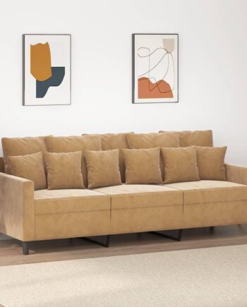 Personers Sofa Fløjl Brun 198