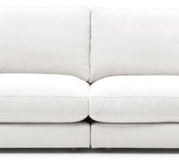 Personers Sofa Kave Home Gala Hvid Tekstureret Chenille L390