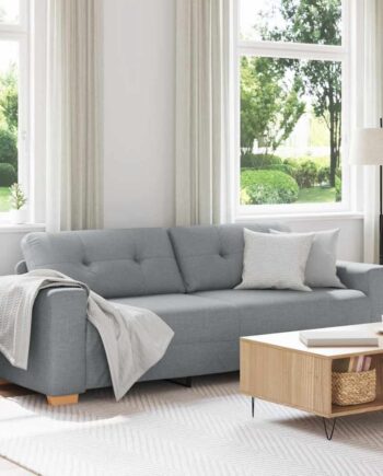 Personers Sofa Lysegrå 220x78x80 Stof