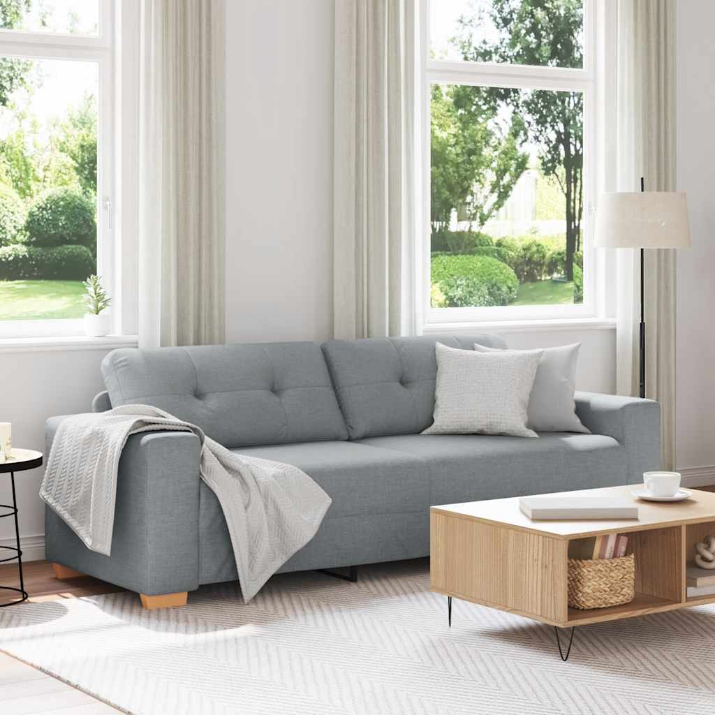 Personers Sofa Lysegrå 220x78x80 Stof