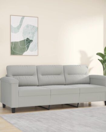 Personers Sofa Mikrofiber 180 Lysegrå