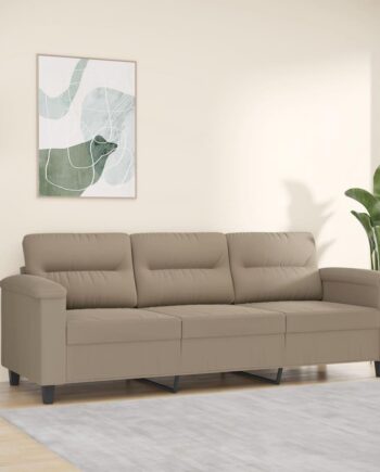 Personers Sofa Mikrofiberstof Gråbrun Sædebredde 180