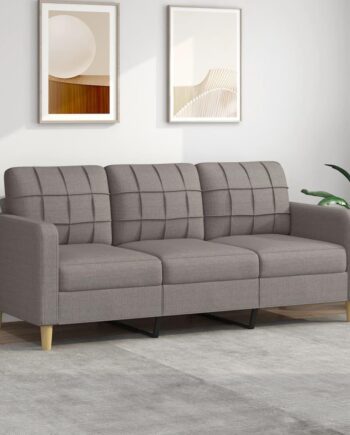 Personers Sofa Stof 180 Gråbrun