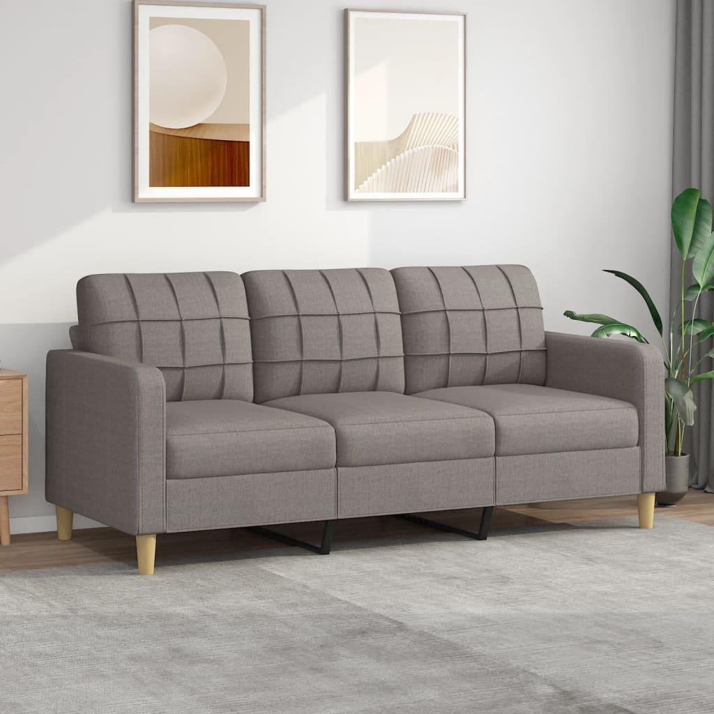 Personers Sofa Stof 180 Gråbrun