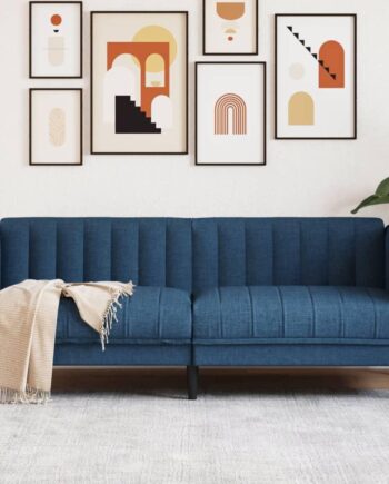 Personers Sofa Stof Blå Modern Design