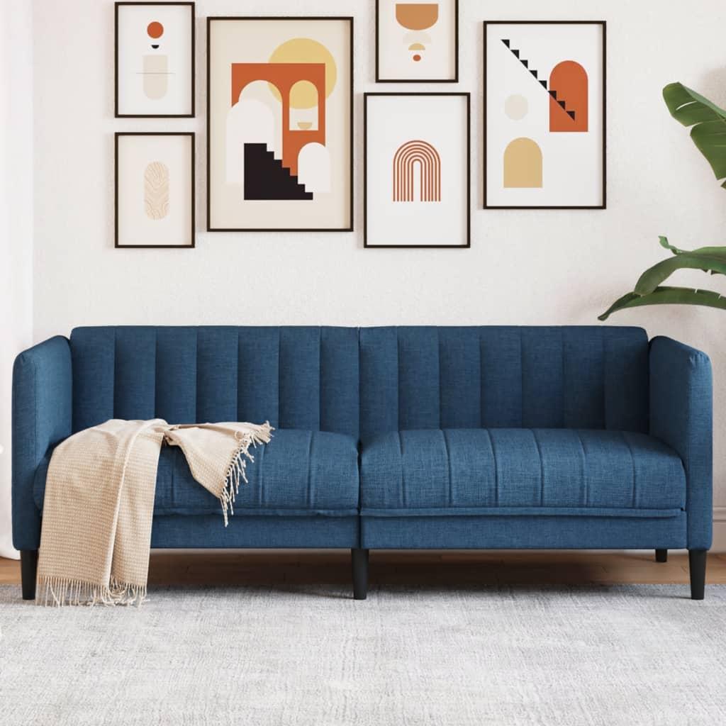 Personers Sofa Stof Blå Modern Design