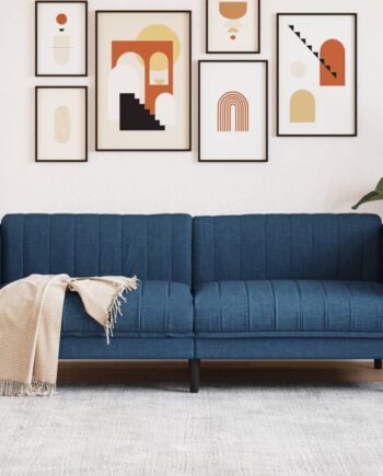 Personers Sofa Stof Blå Moderne Stuesofa