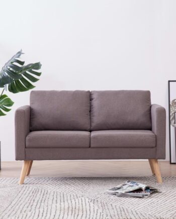 Personers Sofa Stof Gråbrun