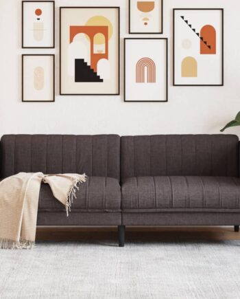 Personers Sofa Stof Mørkebrun Moderne Design