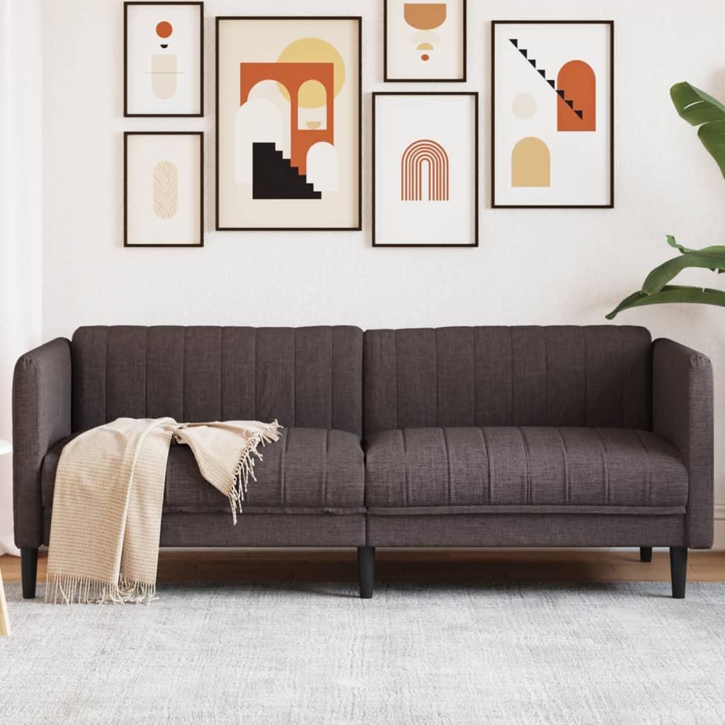 Personers Sofa Stof Mørkebrun Moderne Design