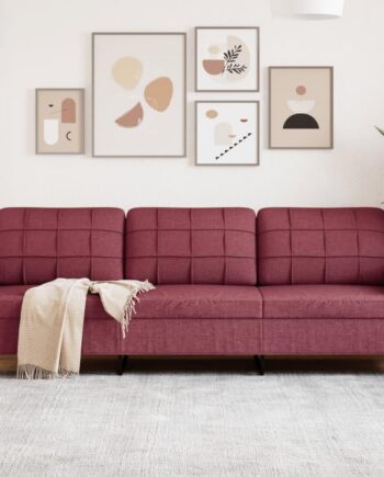 Personers Sofa Stof Vinrød 210 Sædebredde