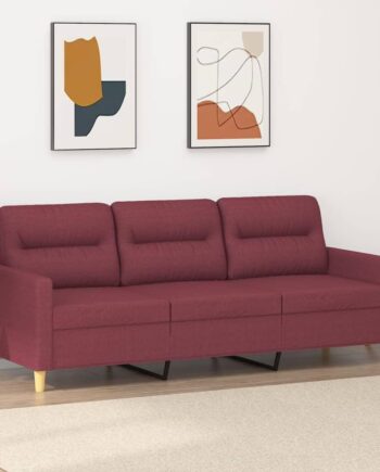 Personers Sofa Stof Vinrød Sædebredde 180