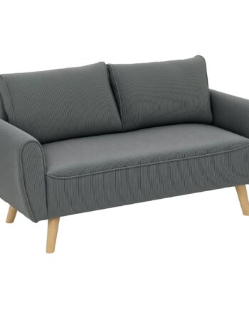 Personers Sofa Stofsofa Ryghynder Betræk Fløjlsfløjl 145 Antracit