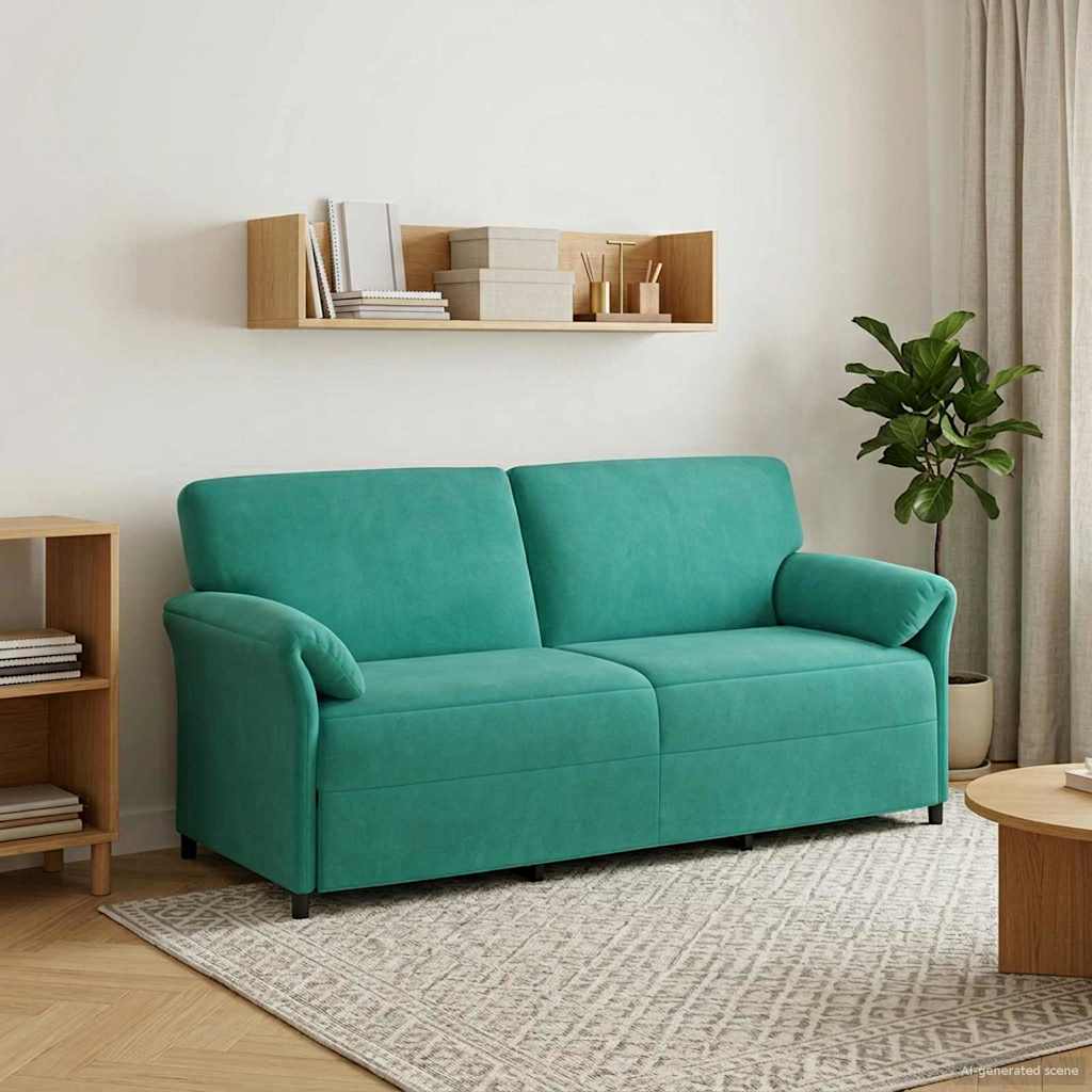 Personers Sofa Turkis 198 Fløjl