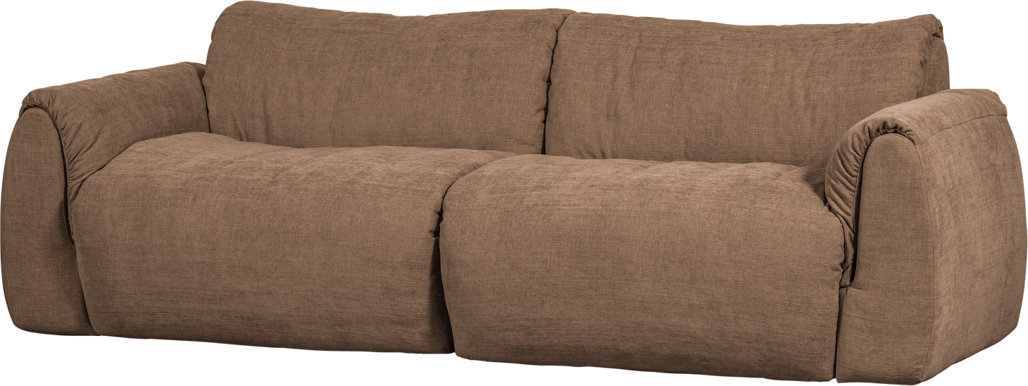 Personers Sofa Woood Baggy Brun Vævet Chenille 100 Genanvendt Polyester B228