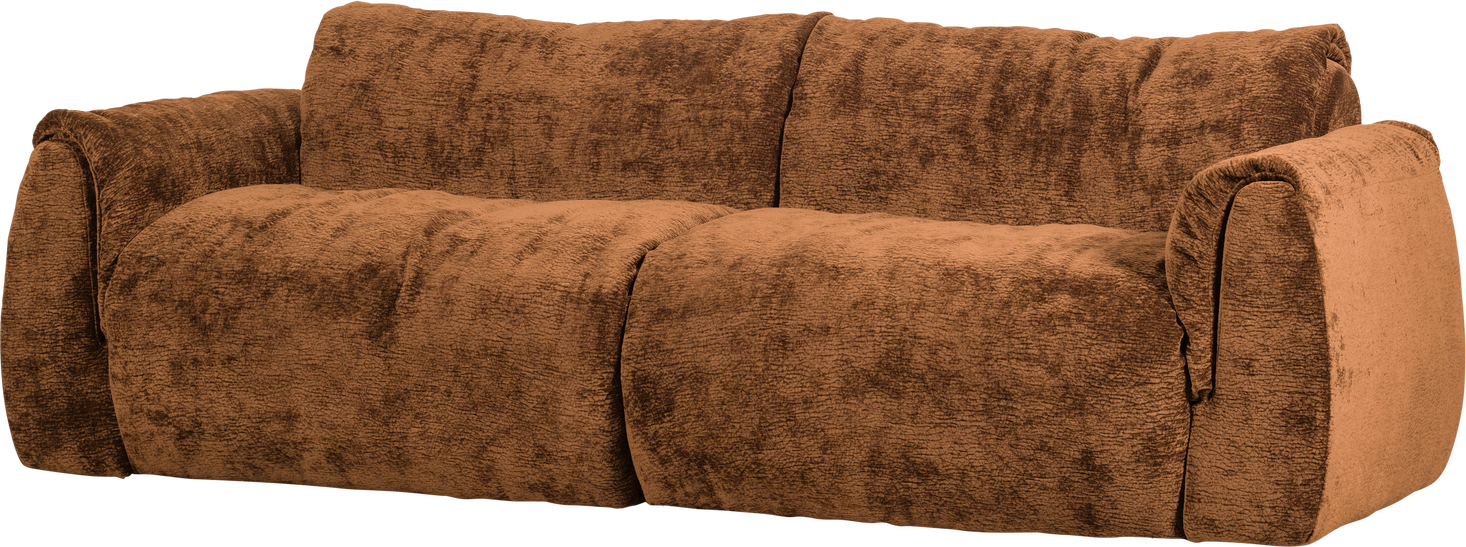 Personers Sofa Woood Baggy Chenille Brun 228 Polyester