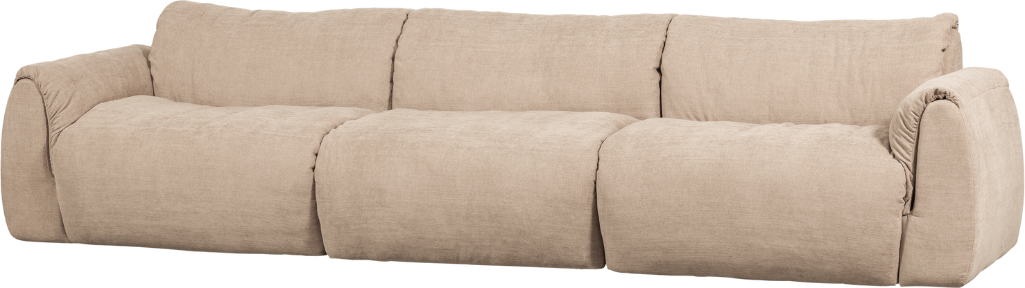 Personers Sofa Woood Baggy Elementsofa Vævet Chenille 100 Genanvendt Polyester Sand B319d101